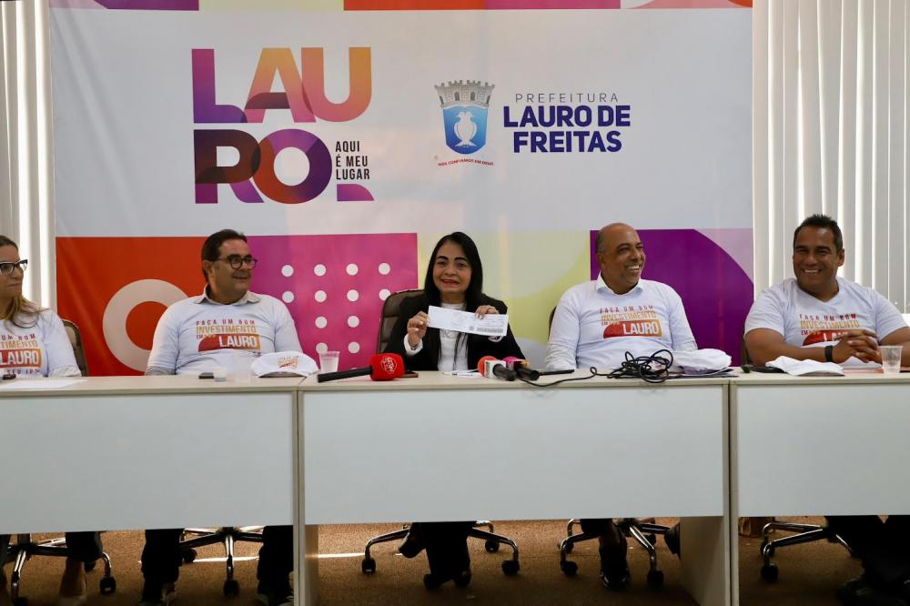 Prefeitura de Lauro de Freitas apresenta investimentos durante lançamento do IPTU 2024