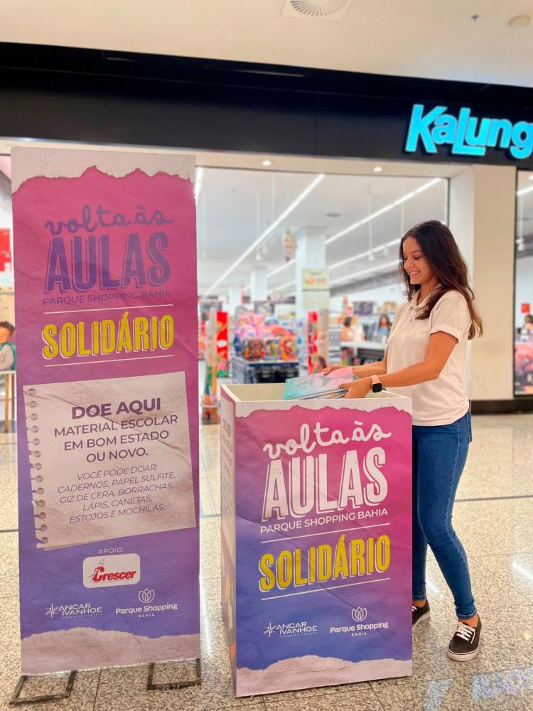 Parque Shopping Bahia arrecada material escolar para jovens em situação de vulnerabilidade; Saiba como doar