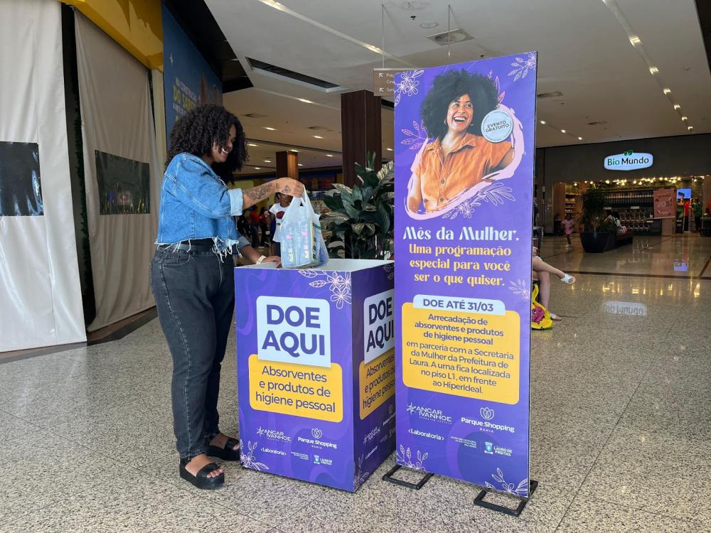 Campanha arrecada absorventes em ação do Mês da Mulher; Saiba como doar