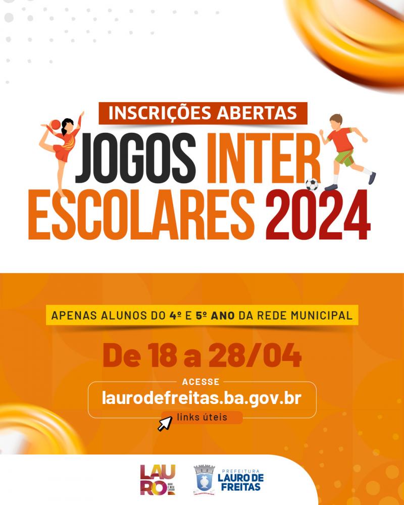 Prefeitura de Lauro de Freitas promove Jogos Interescolares 2024 da rede municipal; saiba como participar