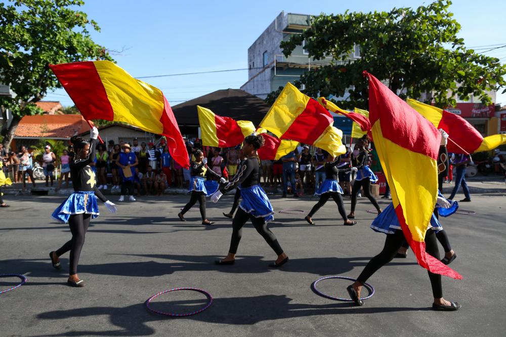 Concurso de Bandas e Fanfarras atrai grande público para o Centro de Lauro de Freitas