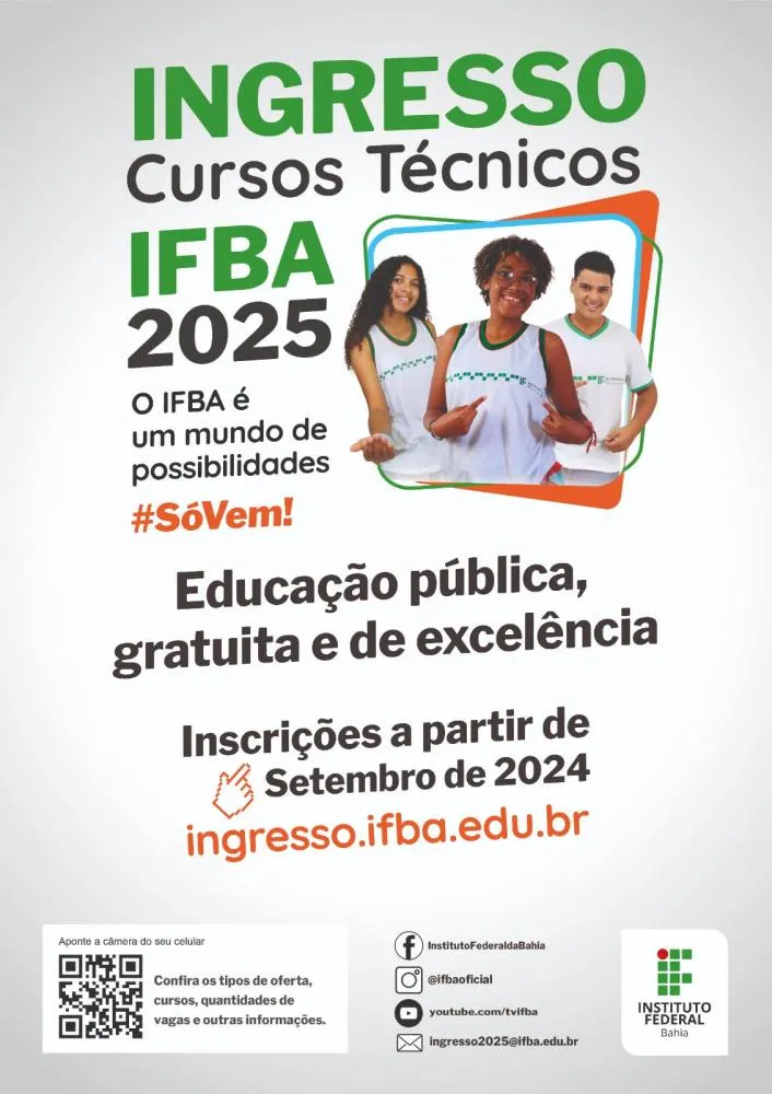  IFBA Lauro de Freitas: 40 Vagas para Curso de Técnico em Sistemas de Energia Renováveis