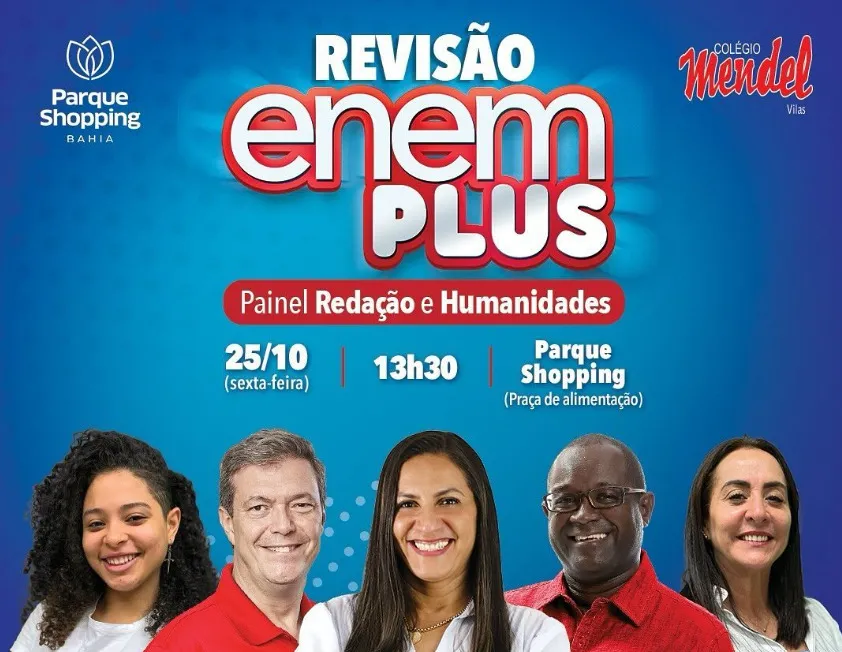 Aulão do Enem: estudantes do ensino médio podem contar com revisão gratuita nesta sexta-feira (25)