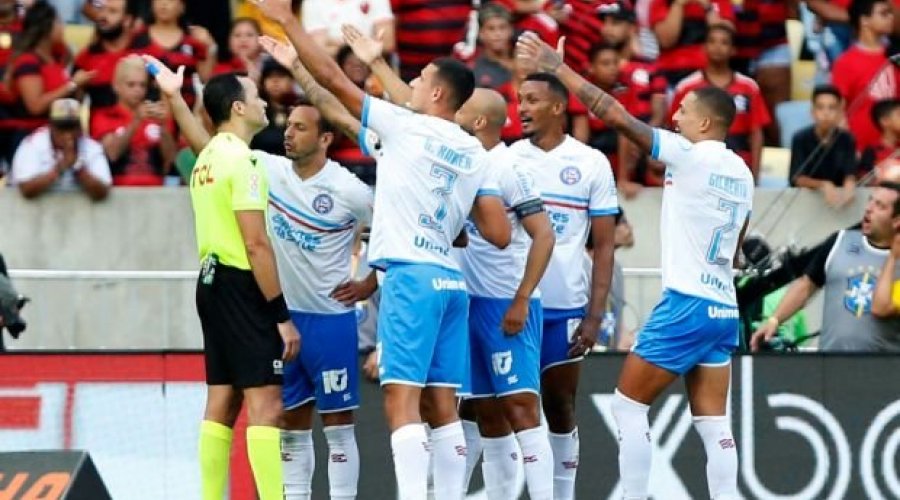 Bahia manifesta junto à CBF contra as marcações de Sávio Pereira Sampaio, contra o Flamengo