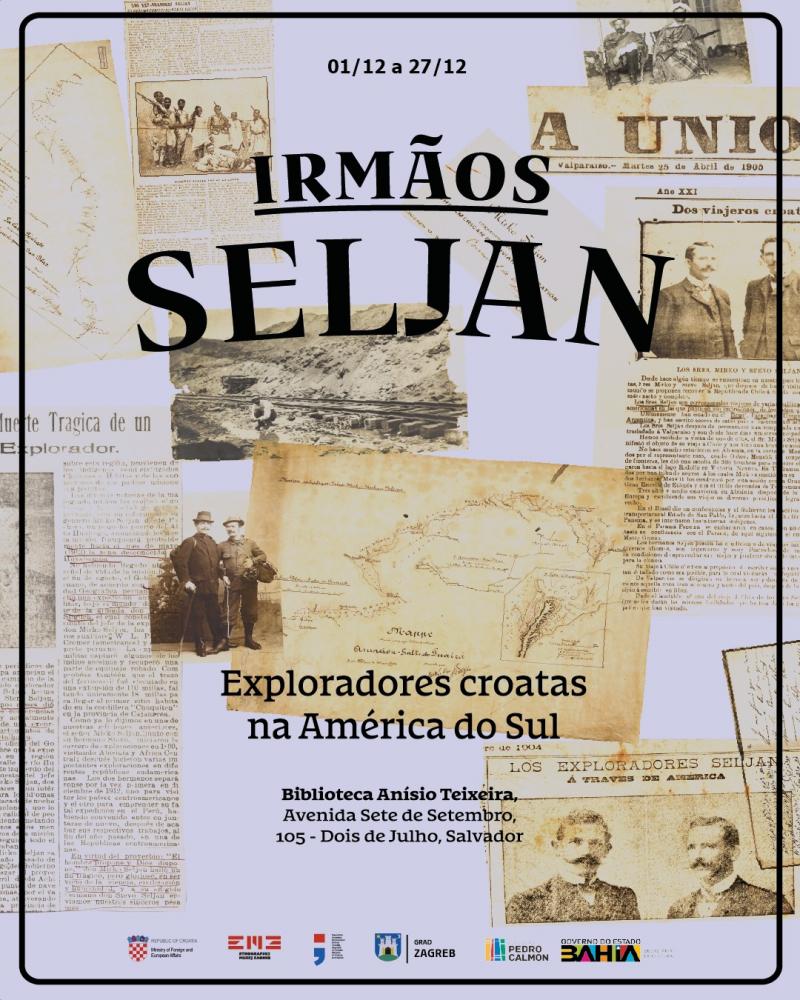  Embaixador da Croácia inaugura ‘Exposição Irmãos Seljan’ na Biblioteca Anísio Teixeira, em Salvador, nesta sexta (01)