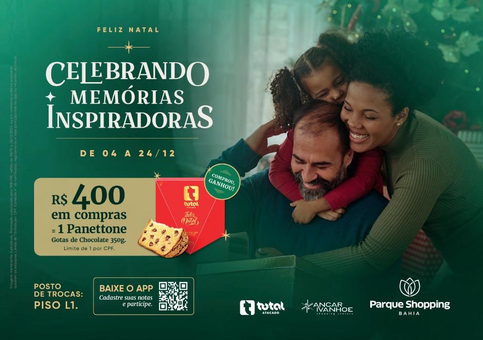 Parque Shopping Bahia lança promoção de Natal para aquecer vendas antecipadas